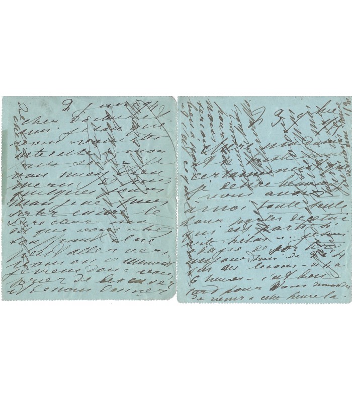 CARVALHO Caroline, chanteuse lyrique. 2 Télégrammes Autographes (E 10873)