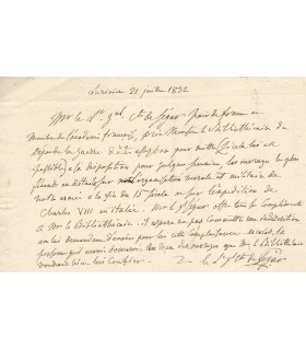 SEGUR Philippe-Paul de, général et historien. 2 Lettres Autographes (E 10880)