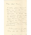 VERTES Marcel, peintre et graveur. Lettre Autographe (E 10173)