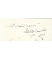 ZAMBELLI Carlotta, danseuse et pédagogue italienne. Pièce Autographe (G 2813)