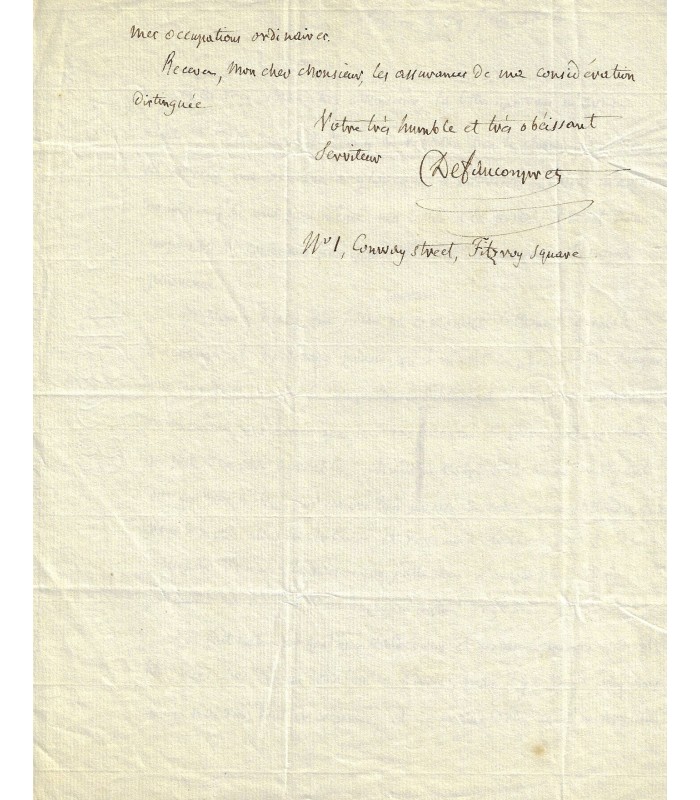 DEFAUCONPRET (Auguste Jean-Baptiste), traducteur des œuvres complètes de Walter Scott et de Fenimore Cooper.