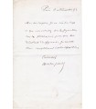 SCHOLL Aurélien, écrivain. Billet Autographe (G 2508)