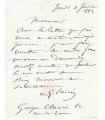 CLAIRIN (Georges), peintre et illustrateur. Lettre autographe (G 3072)