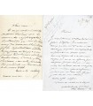 HESSE (Alexandre), peintre de l'école romantique. 3 lettres autographes (E 10107)