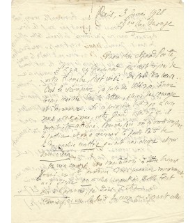 CE Camille, écrivain. Lettre Autographe (G 1011)