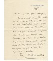 KISTEMAECKERS FILS (Henry), romancier, auteur dramatique et journaliste. Lettre autographe (G 170)