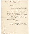 VOYER D'ARGENSON (Marc-René de), homme politique. Lettre autographe (G 2351)