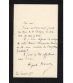 BRUNEAU Alfred, compositeur. Lettre Autographe (G 3032)