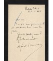 BRUNEAU Alfred, compositeur. Lettre Autographe (G 3119)
