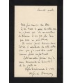 BRUNEAU Alfred, compositeur. Lettre Autographe (G 3117)