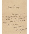 CHARPENTIER Gustave, compositeur. Lettre Autographe (G 2506/2501)