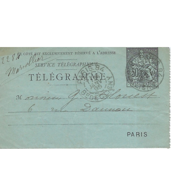COLLIN Charles-René, organiste. 2 Lettres Autographes et Télégramme Signé + Pièce Autographe (G 4732/ 10619)