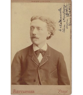 DIEMER Louis-Joseph. Compositeur. Photographie sépia Dédicacée (G 4551)
