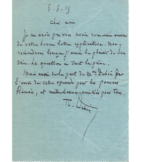 DUBOIS Théodore, compositeur. Lettre Autographe (G 2559)