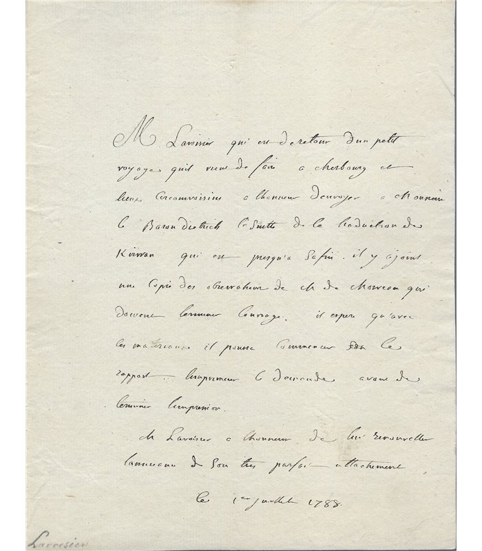 LAVOISIER Antoine Laurent de