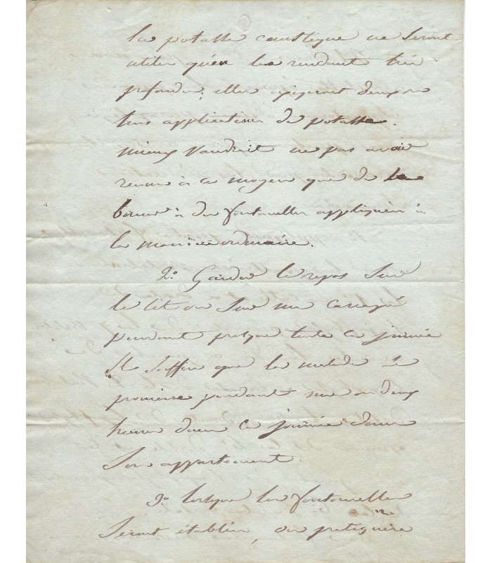 GENDRIN Auguste, médecin. Manuscrit Autographe (G 112)