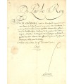 LOUIS XV. Pièce Signée Secrétaire (E 10892)