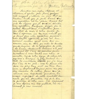[NORDENSKJÖLD Otto], géographe et explorateur suédois. Pièce Autographe (E 10319]