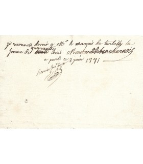 BEAUHARNAIS (Fanny de), femme de lettres. Pièce autographe (G 2199)