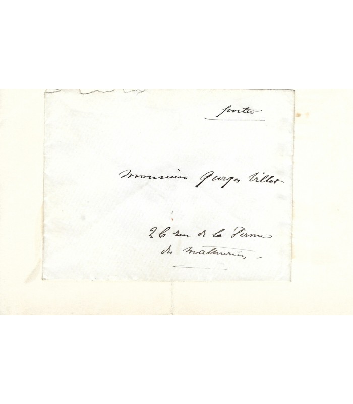 BONAPARTE (Napoléon-Jérôme), le Prince Napoléon. 2 Lettres autographes (E 10899)