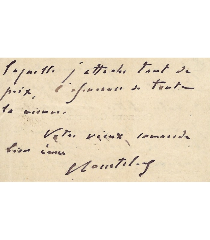 COURTELINE (Georges), romancier et dramaturge. Carte de visite autographe (G 4351)