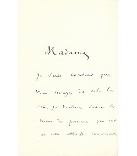 DESCHANEL (Paul), homme politique, Président de la République. Lettre et billet autographes (G 1194)