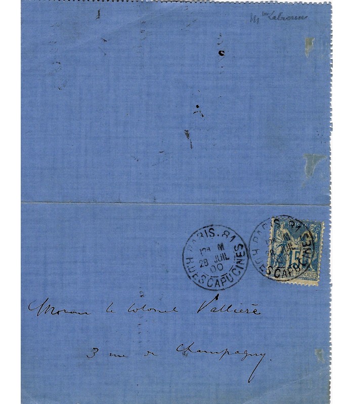 GROSCLAUDE (Frédéric), journaliste, chroniqueur et humoriste. Billet autographe (G 778)