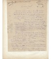 CLARETIE Jules, écrivain. Manuscrit Autographe (E 10056)