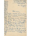 ADAMOV Arthur, écrivain. Lettre Autographe (G 3368)