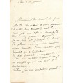 AUDOUARD Olympe, journaliste, écrivaine. Lettre Autographe (E 10919)