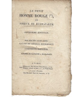 [BONAPARTE] MALO Charles, écrivain. Brochure imprimé (E 10905)