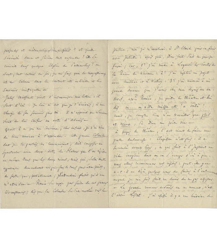 GOUNOD Charles, à Jules Richomme, 23 mars 1866 (Réf. G 4826)