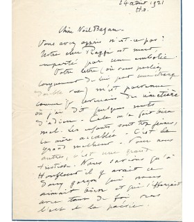 DELARUE-MARDRUS Lucie, poète. Lettre Autographe (E 10908)
