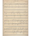 FOERSTER Joseph, compositeur. Manuscrit musical Autographe (G 168)