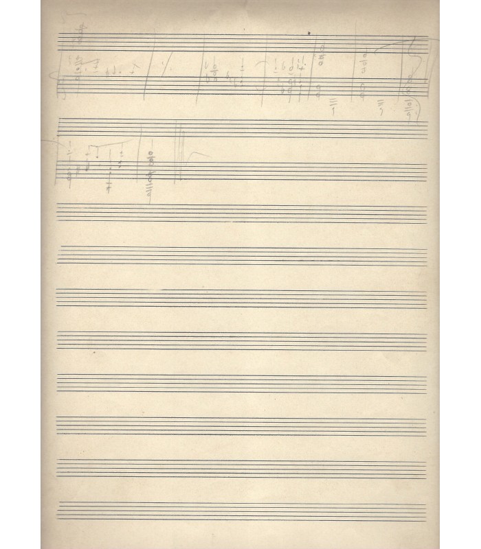 FOERSTER Joseph, compositeur. Manuscrit musical Autographe (G 168)