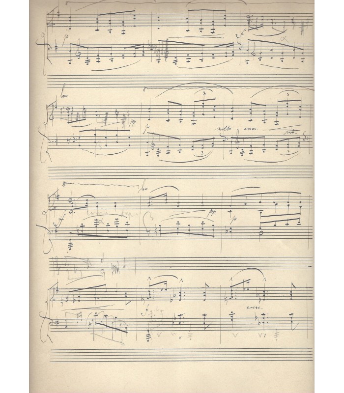 FOERSTER Joseph, compositeur. Manuscrit musical Autographe (G 168)