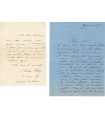 FOLËY Charles, écrivain. 5 Lettres Autographes (E 10910)