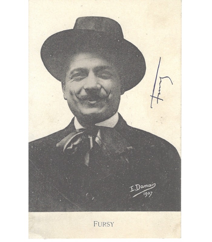 FURSY Henri Dreyfus, dit. Chansonnier, directeur de cabarets. Lettre (Réf. G 5127)