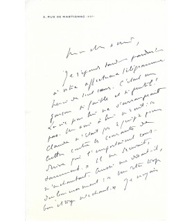 GERALDY Paul, écrivain. Lettre Autographe (G 5887)