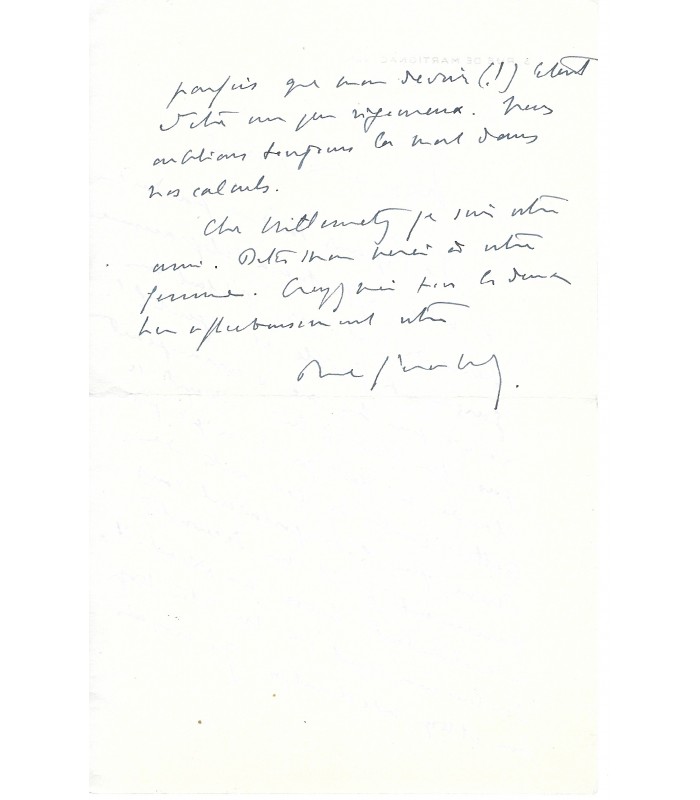 GERALDY Paul, écrivain. Lettre Autographe (G 5887)