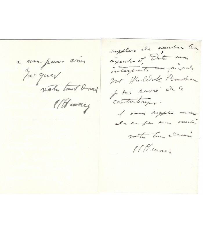 HENNER Jean-Jacques, peintre. 26 Lettres Autographes (G 1297)