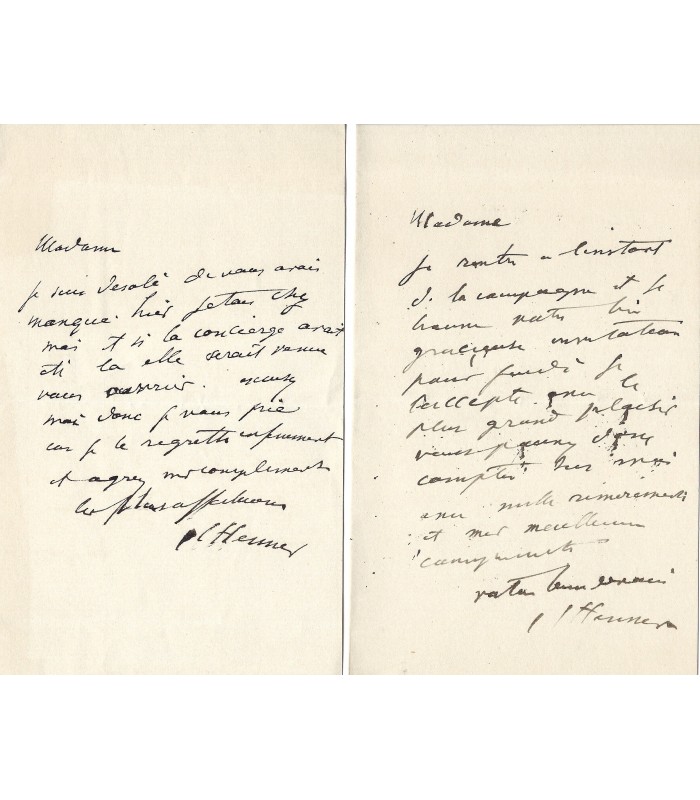 HENNER Jean-Jacques, peintre. 26 Lettres Autographes (G 1297)