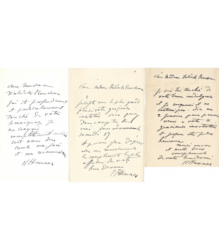 HENNER Jean-Jacques, peintre. 26 Lettres Autographes (G 1297)