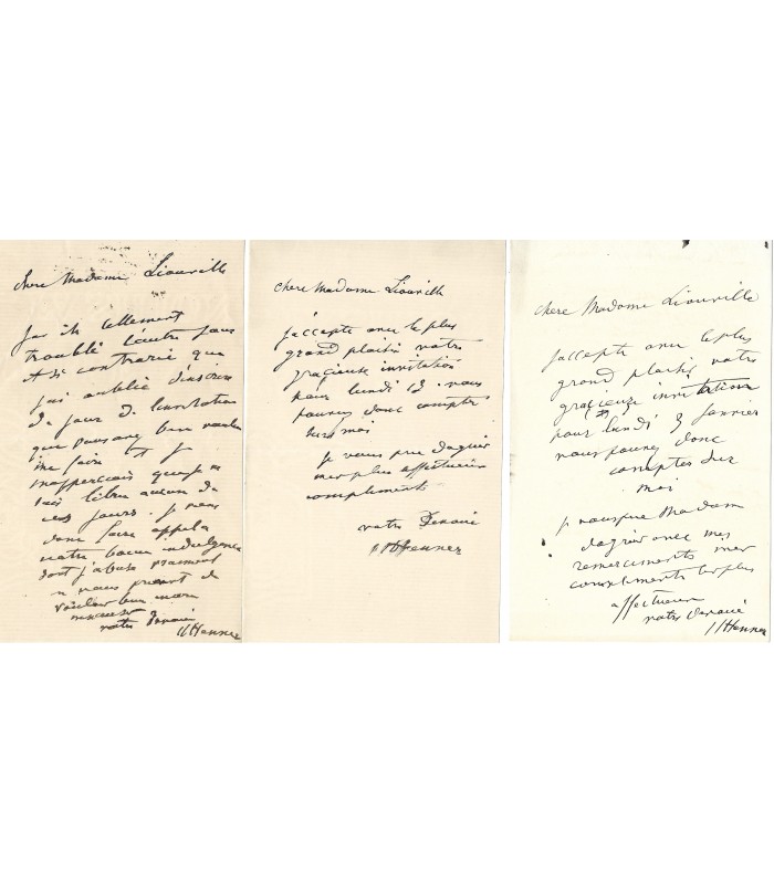 HENNER Jean-Jacques, peintre. 26 Lettres Autographes (G 1297)