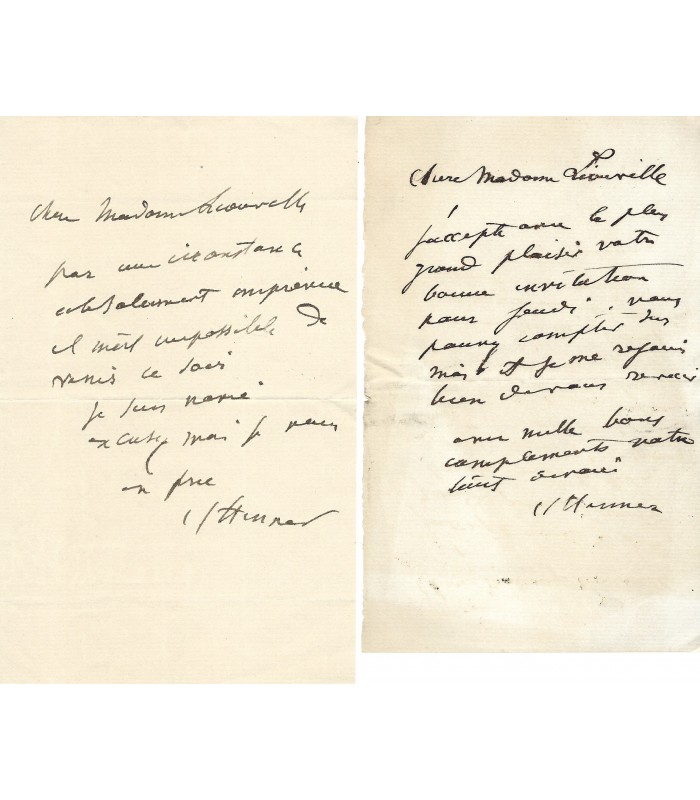 HENNER Jean-Jacques, peintre. 26 Lettres Autographes (G 1297)