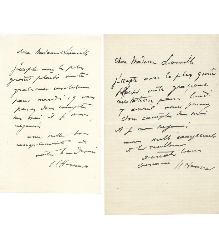 HENNER Jean-Jacques, peintre. 26 Lettres Autographes (G 1297)