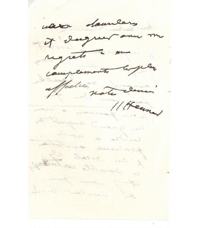 HENNER Jean-Jacques, peintre. 26 Lettres Autographes (G 1297)