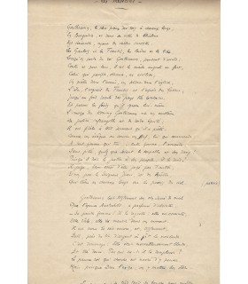 HARAUCOURT (Edmond), poète et écrivain. Manuscrit autographe "Les Médecins" (G 3374)