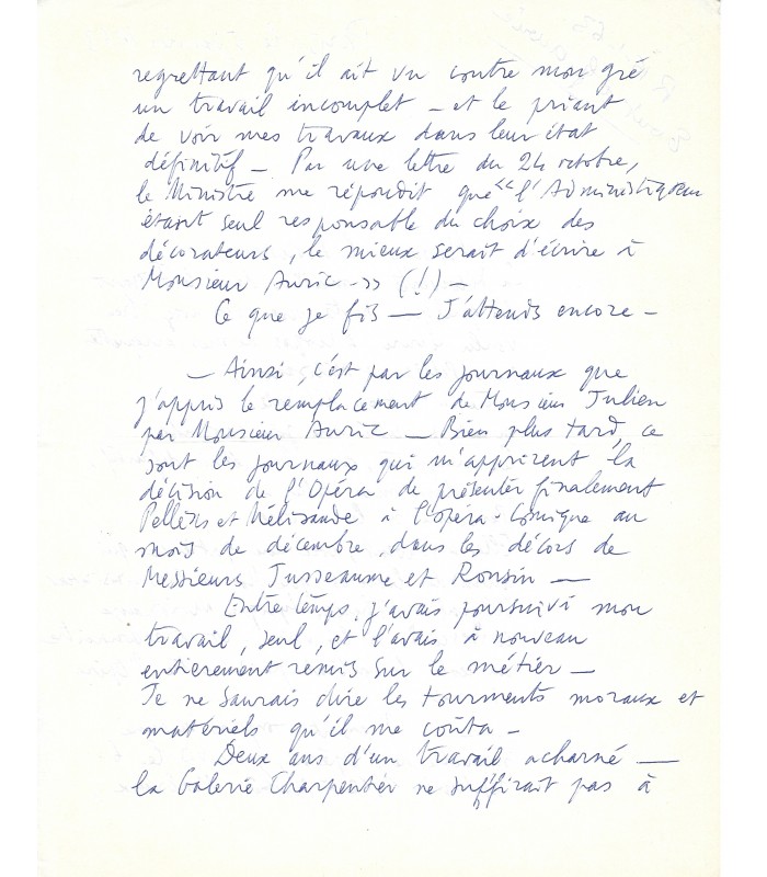 [DEBUSSY Claude] 14 Lettres Autographes de différentes personnalités  (E 10927)