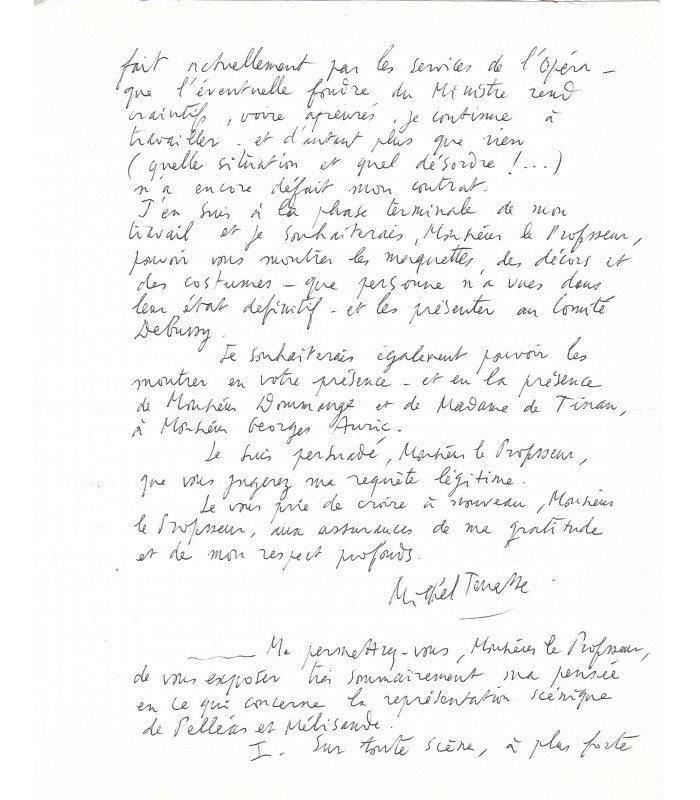 [DEBUSSY Claude] 14 Lettres Autographes de différentes personnalités  (E 10927)
